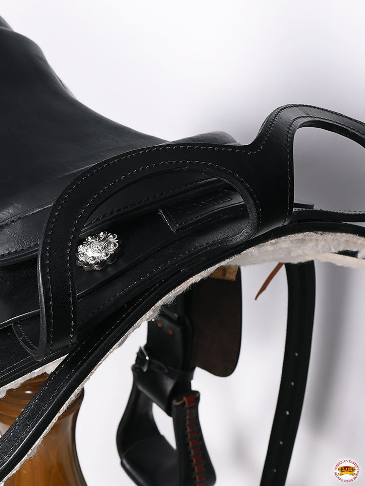 HILASON Custom Designed Rare Western Trick Riding Saddle Balck | Horse Racing Leather Saddles for Horses