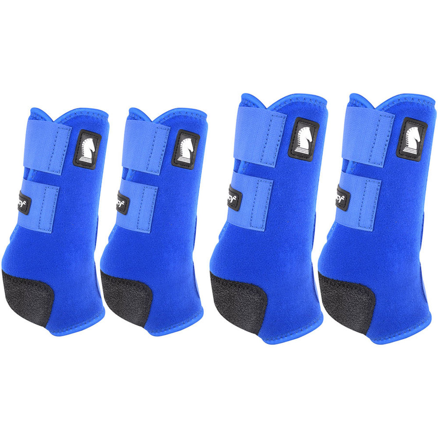 Medium Classic Equine Legacy2 H. Front Hind Sports Boots 4pk Blue – by Hilason – Cowboy and equestrian accessories