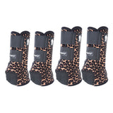 Medium Classic Equine Legacy2 H. Front Hind Sports Boots 4pk Cheetah – by Hilason – Cowboy and equestrian accessories