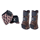 Classic Equine Lightweight Legacy2 Front Dyno Bell Boots Pair Cheetah