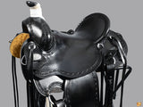 Western Horse Wade Saddle American Leather Ranch Roping Black