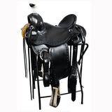Western Horse Wade Saddle American Leather Ranch Roping Black - Uhorse