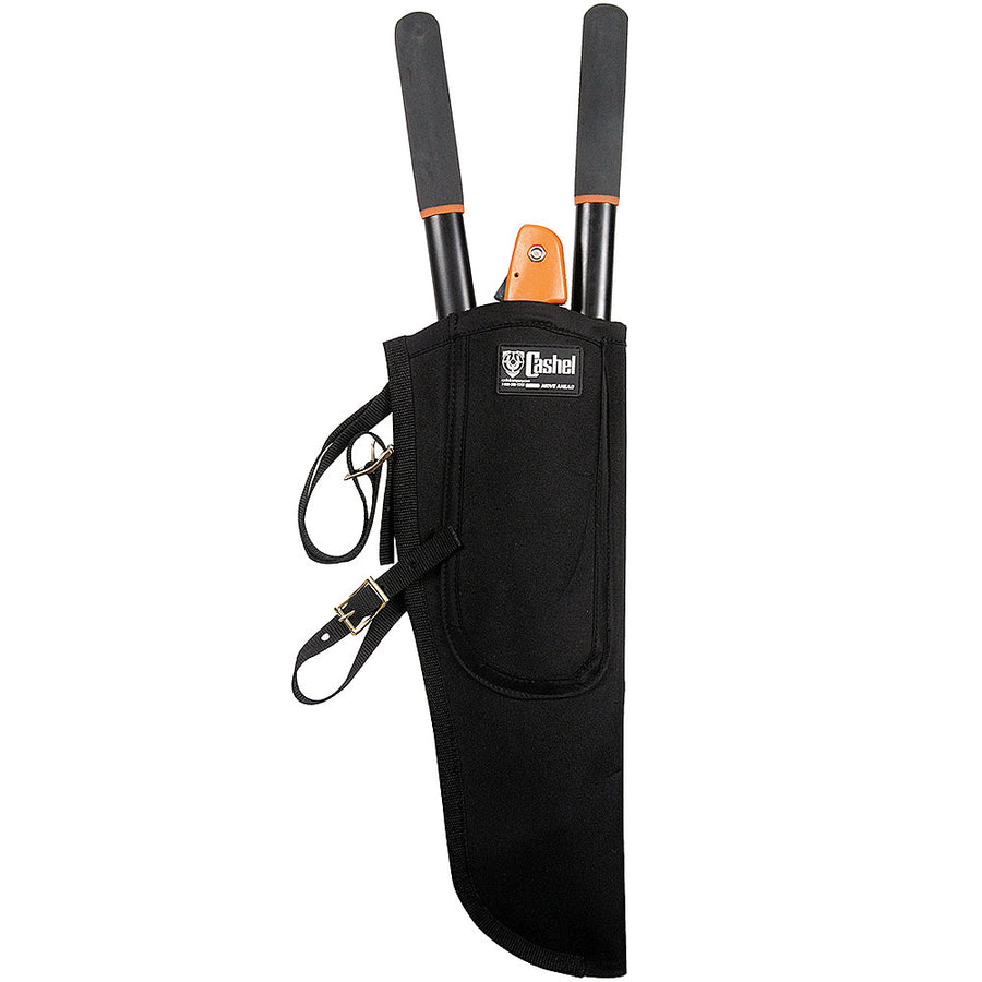 Black nylon rifle scabbard with orange accent hardware - Uhorse
