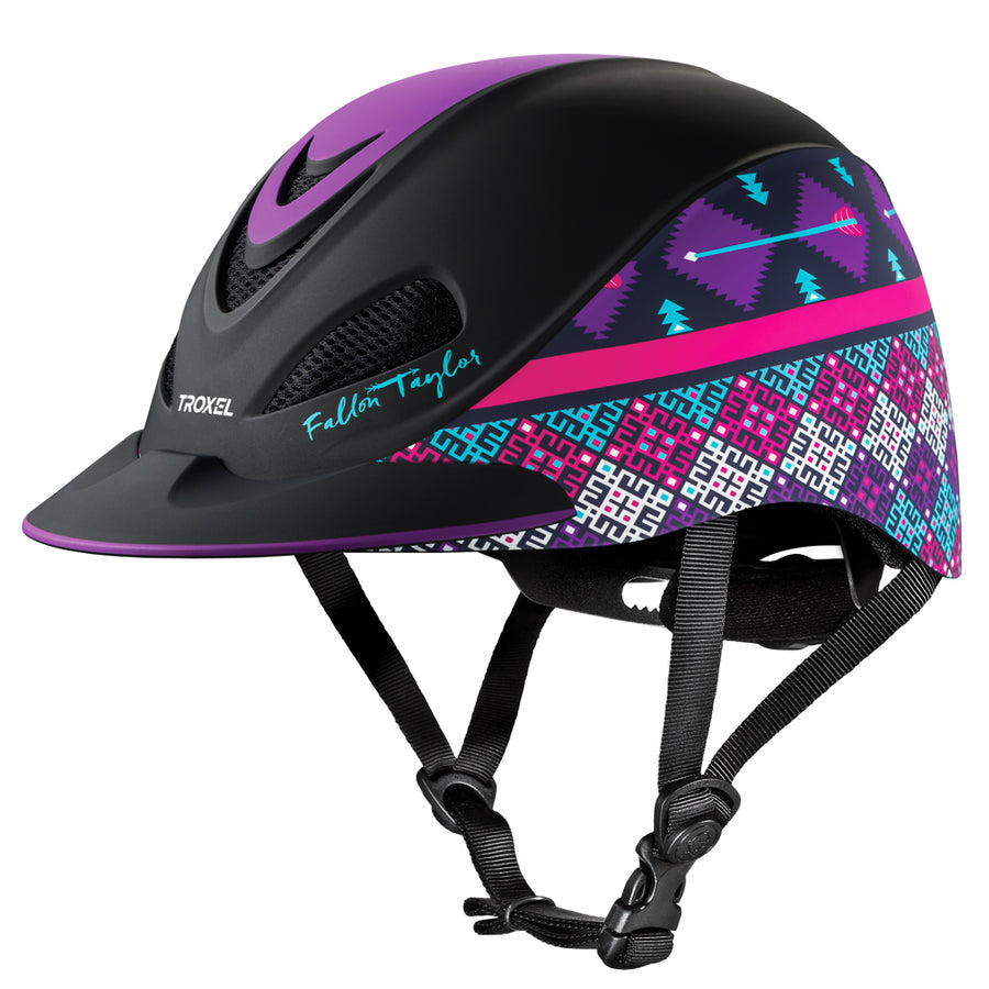 Troxel Fallon Taylor Helmet Purple Geo Extra Large - Uhorse