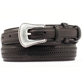 44 In Nocona Leather Belt Lacing Embellisment Ranger Arrow men's Top Hand - Uhorse