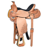 15 In W. H. Saddle American Leather Ranch Roping Cowboy Hilason – by Hilason – Cowboy and equestrian accessories