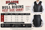 HILASON Equestrian Bull Riding Rodeo Safety Vest Protective Leather