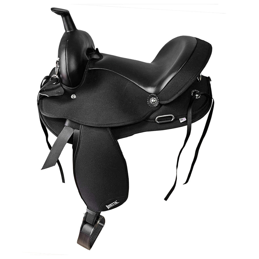 Abetta Trail Finder Nylon Western Saddle Super Cushion Seat 7" Gullet