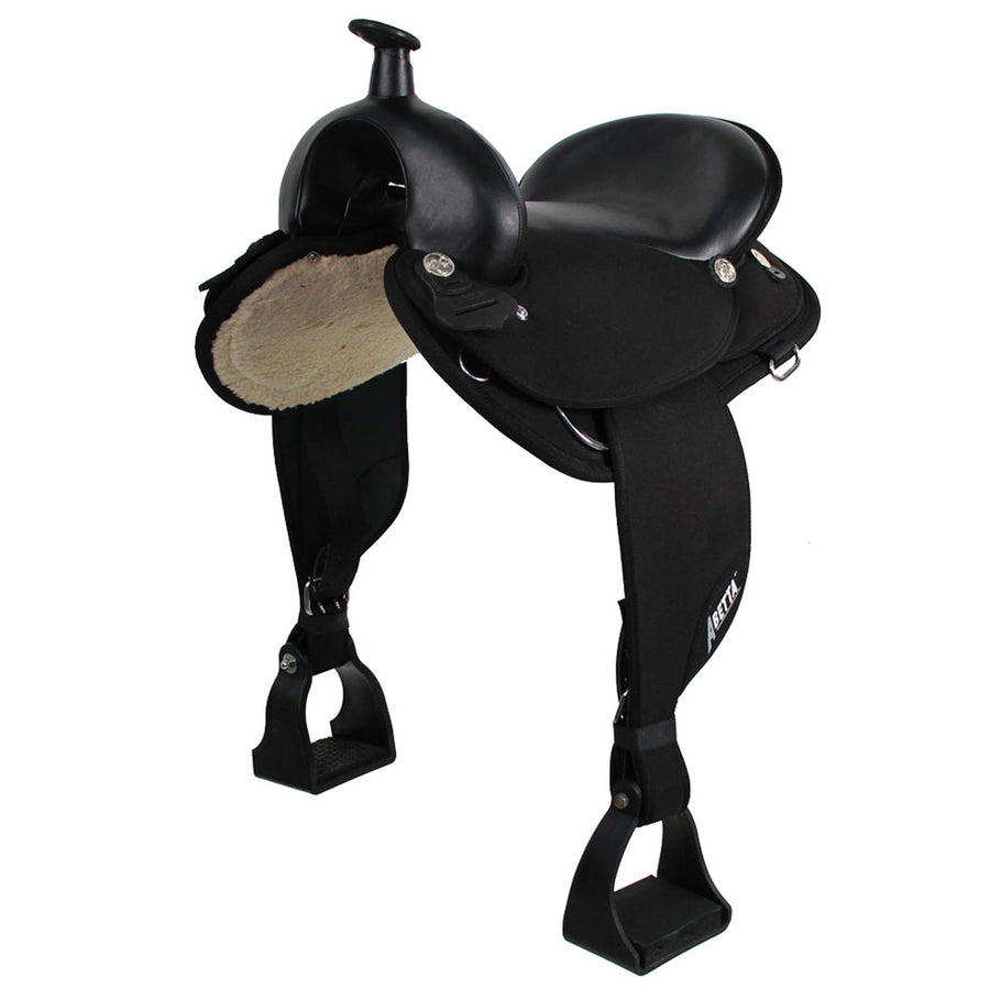 16 In Abetta Gaited Comfort Trail Saddle Cordura Synthetic Horse Saddle
