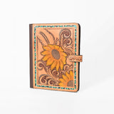American Darling Hand-Tooled Floral Genuine Leather Western Portfolio Bag - Uhorse