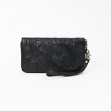 American Darling Clutch Hand Tooled Genuine Leather Western Women Bag Handbag Purse Tan | Purses for Cute