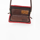 American Darling Western Hand-Tooled Leather Clutch Bag with Floral Carving and Premium Genuine Leather