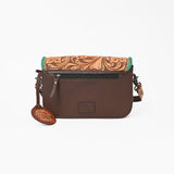 American Darling Western Small Cross Body Bag | Hand-Tooled Floral Carved | Genuine Leather | Everyday Carry