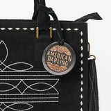 American Darling Tote Genuine Suede Leather Women Bag Western Handbag Purse | Travel Bags College Casual