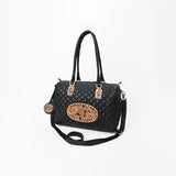 American Darling Quilted Leather Speedy Bag | Hand-Tooled Floral Bag - Uhorse