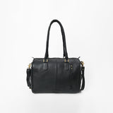 American Darling Western Speedy Bag Handcrafted Quilted & Hand-Tooled Genuine Leather | Floral Carved Accent, Buckstitch & YKK Zipper