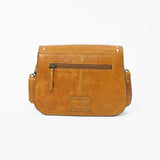 American Darling Small Western Cross Body Bag Handcrafted from Genuine Leather | Boot Stitched Flap, Buckstitch Trim & YKK Zipper