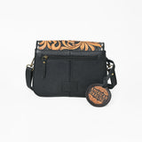 American Darling Small Cross body Bag for Women, Hand Tooled Floral Carved Vegetable-Tanned Full Grain Leather Western Purse