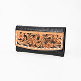 American Darling Wallet Hand Tooled Crocodile Embossed Genuine Leather Women Bag Western Handbag Purse - Uhorse