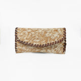 American Darling Handcrafted Western Sunglass Case, Genuine Hair-On Cowhide & Vegetable Tanned Leather Eyewear Pouch