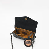 American Darling Small Cross body Bag, Quilted Floral Carved Genuine Leather Western Purse, YKK Zipper
