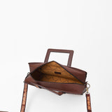 American Darling Hand Tooled Leather Briefcase Work Tote Laptop Satchel