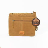 American Darling Western Suede Crossbody Bag for Women – Quilted Tan Leather Purse with Chain Strap