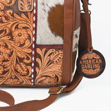 American Darling Women's Western Tooled Leather Speedy Handbag