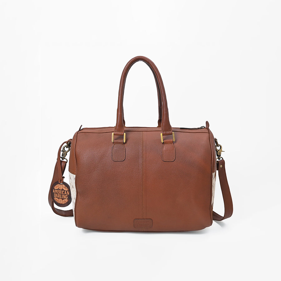 American Darling Women's Western Tooled Leather Speedy Handbag