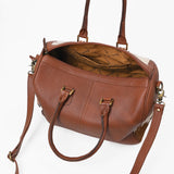 American Darling Women's Western Tooled Leather Speedy Handbag