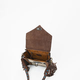 American Darling Western Cowhide Leather Fringe Bag