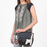 American Darling Cowhide Leather Quilted Western Purse
