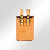 American Darling Hand Tooled Leather Belt Pouch – Western Floral Carved Phone Holster Case