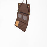 American Darling Western Wallet Bag Hair-On Cowhide Genuine Vegetable Tanned Leather Travel Clutch with YKK Zipper