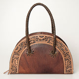 American Darling Hand Tooled Cowhide Taco Shoulder Purse
