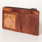American Darling Card-Holder, Genuine Full Grain Vegetable Tanned Leather, Slim Western Travel Wallet,