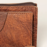 American Darling Wristlet bag, Genuine Full Grain Vegetable Tanned Leather, Slim Western Travel Clutch