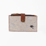American Darling Card-Holder, Genuine Hair-On Cowhide & Full Grain Leather, Slim Western Travel Wallet