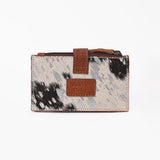 American Darling Card-Holder, Genuine Hair-On Cowhide & Full Grain Leather, Slim Western Travel Wallet