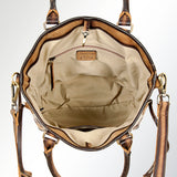American Darling Luxury Genuine Cowhide Leather Tote Bag for Women, Cow Print Hair-on-Hide Shoulder Bag
