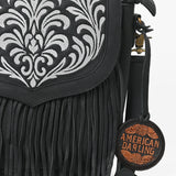 American Darling Hand-Tooled Leather Crossbody Bag for Women, Small Western Floral Carved Clutch Purse