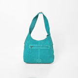 American Darling Luxury Hand-Tooled Leather Hobo Purse for Women, Cowhide Hair-on Shoulder Bag