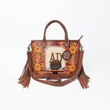 American Darling Western Fringe Hair-On Cowhide Tote Purse