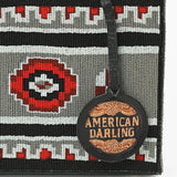 American Darling Southwestern Woven Box Tote Bag with Structured Silhouette