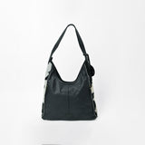 American Darling Black & White Genuine Cowhide Hobo Shoulder Bag