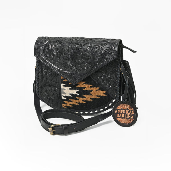 American Darling Western Hair-On Leather Crossbody Purse