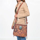 American Darling Western Floral Leather Shoulder Purse