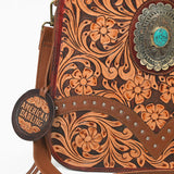 American Darling Western Floral Leather Shoulder Purse