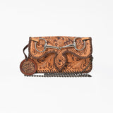 American Darling Western Floral Leather Chain Clutch Purse