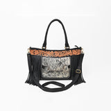 American Darling Western Cowhide Fringe Shoulder Tote Handbag
